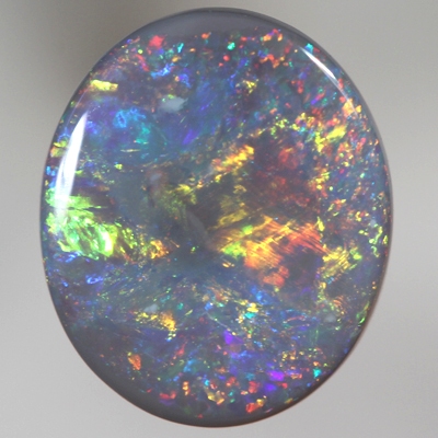 SOLID SEMI BLACK OPAL Very bright fiery colours. With VIDEO